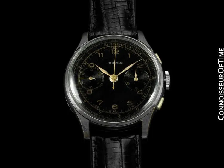 1940's Tudor (Rolex) Vintage Mens Art Deco Small Rose Dress Watch, Ref. 746 - Stainless Steel