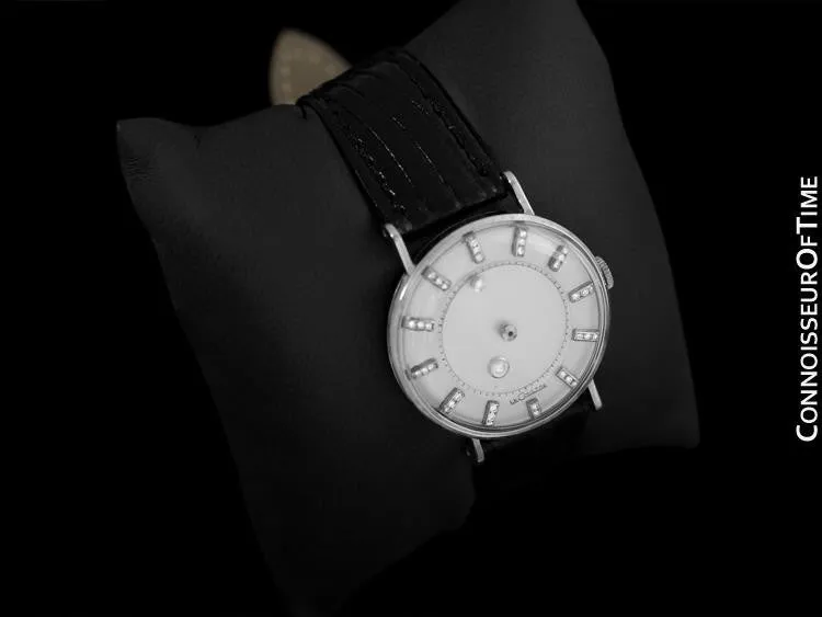 1957 Jaeger-LeCoultre / Vacheron & Constantin Vintage Galaxy Mystery Dial - 14K White Gold & Diamonds