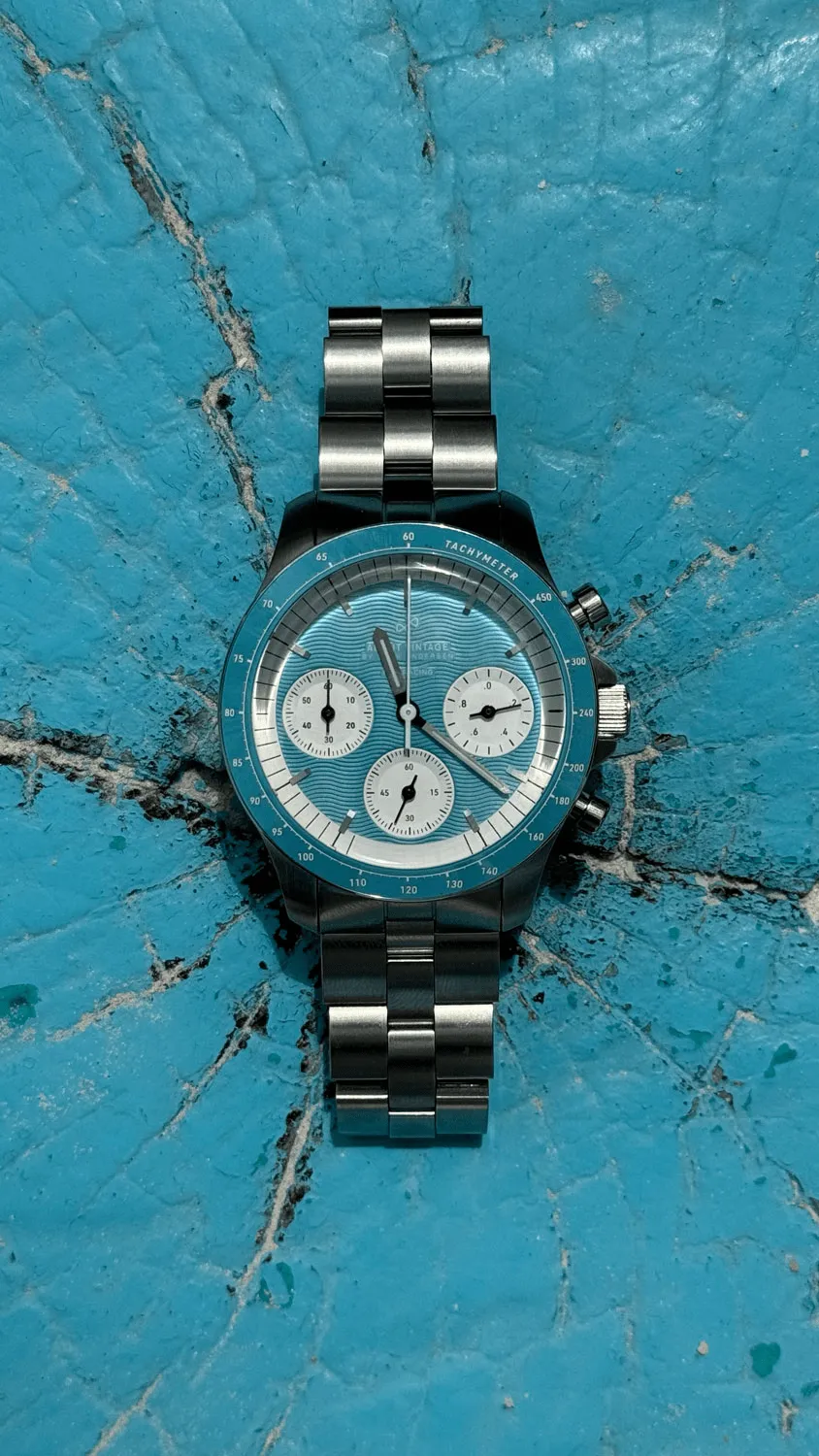 1960 Racing Chronograph, Steel / Tropical Blue