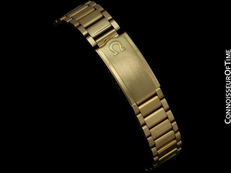 1970's Omega Vintage Mens Seamaster Chronograph - 14K Gold Plated & Stainless Steel