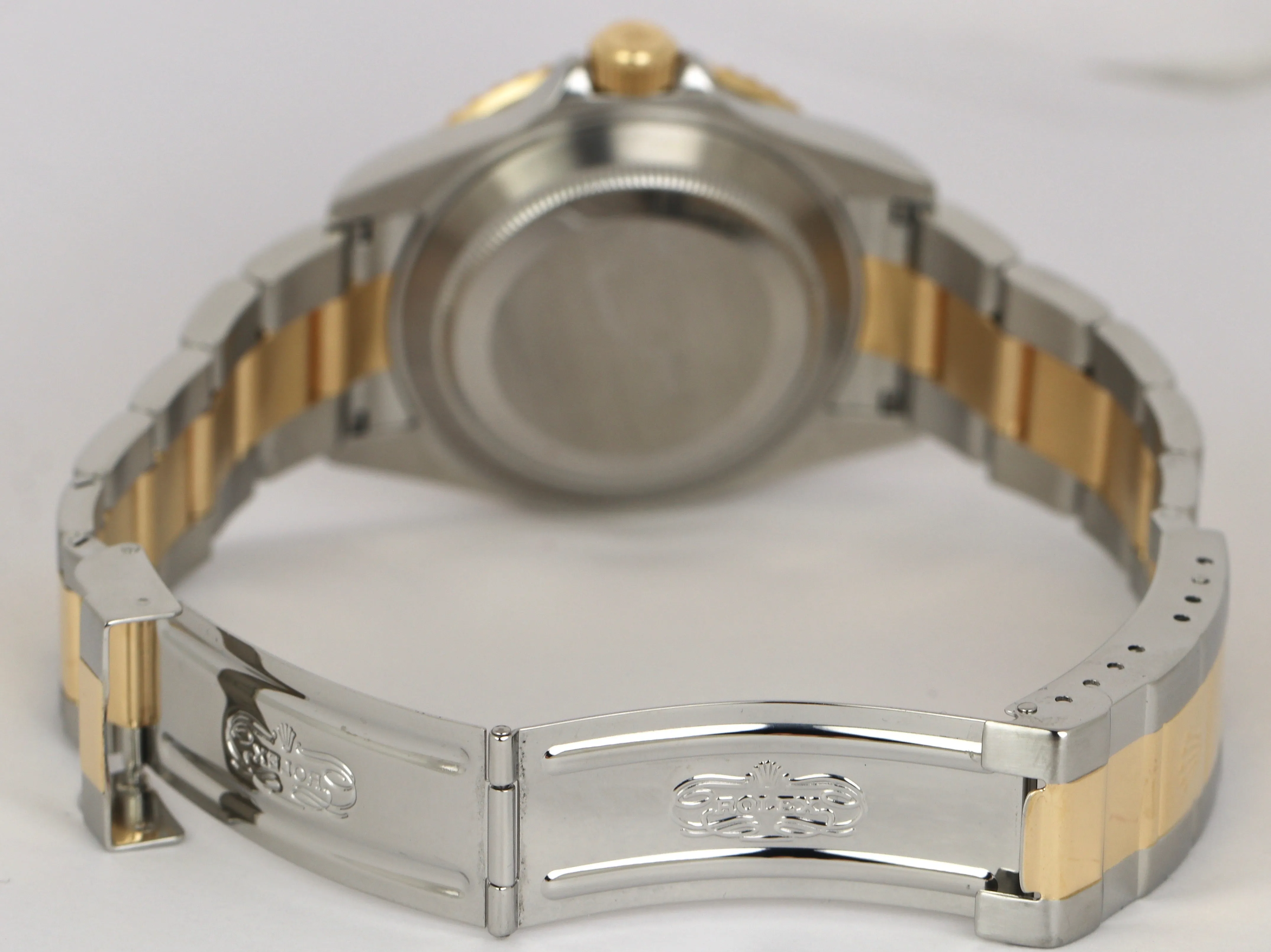 2020 ROLEX SERVICE RSC Submariner Date Blue 16613 Two-Tone 18K Gold No-Holes SEL