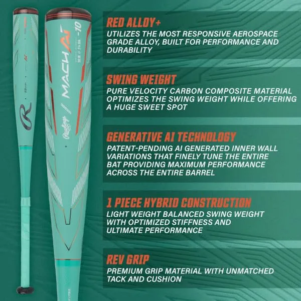 2024 Rawlings Mach AI BBCOR Baseball Bat