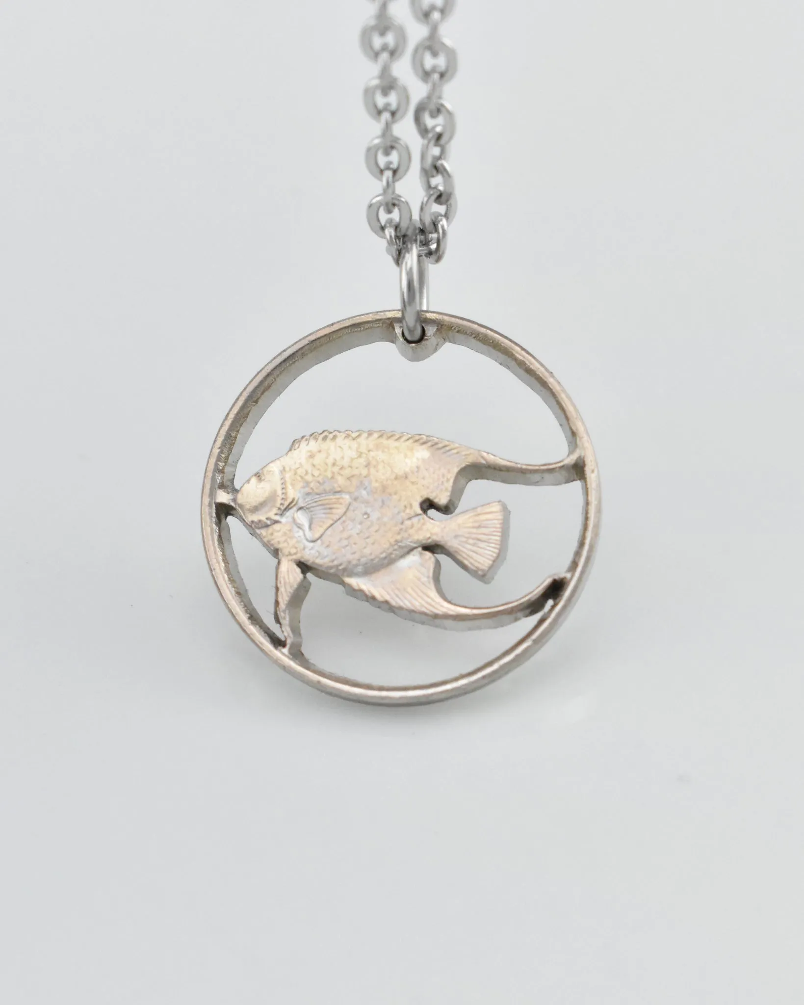 Bermuda - Angelfish Cut Coin Pendant