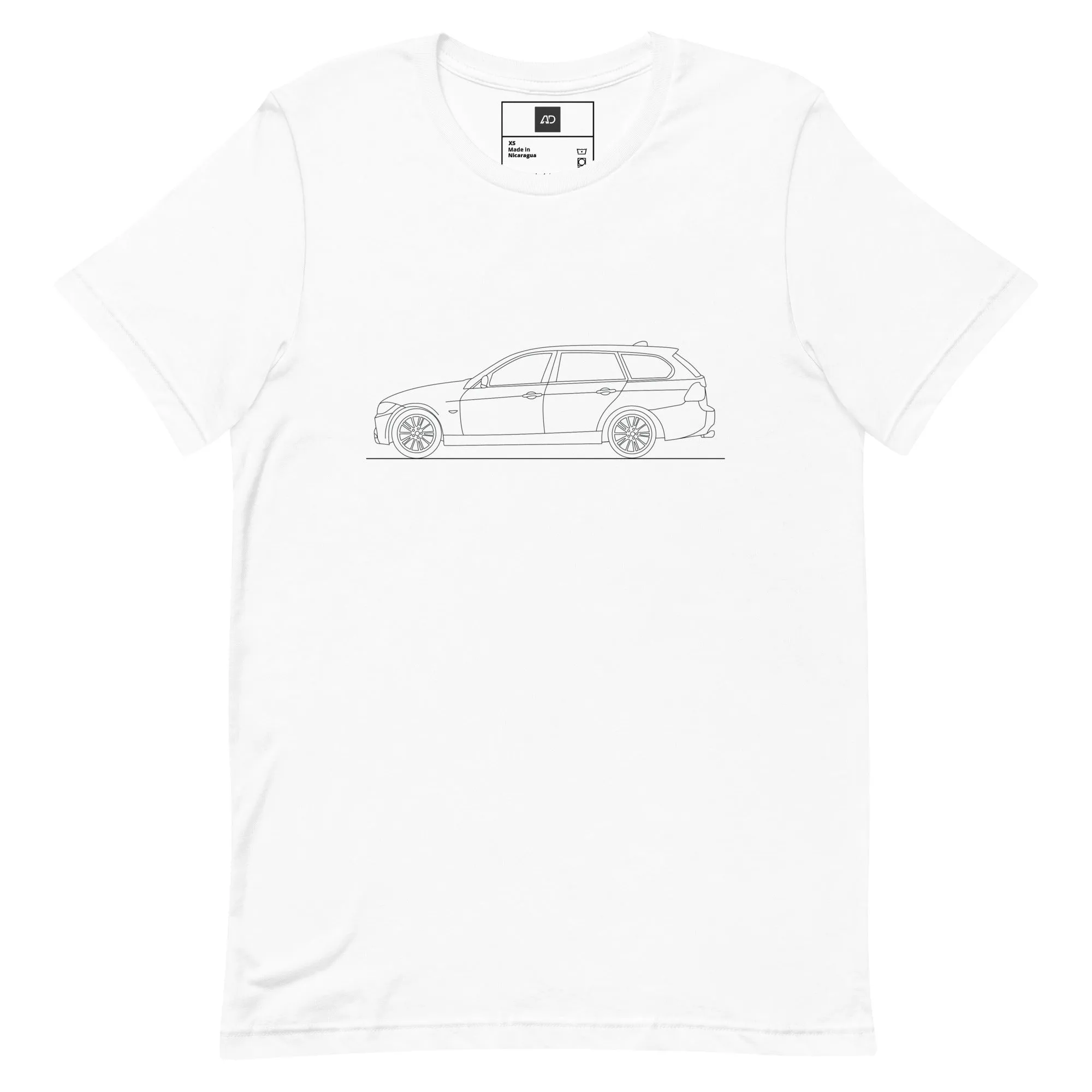 BMW E91 M Sport Silhouette T-shirt outline