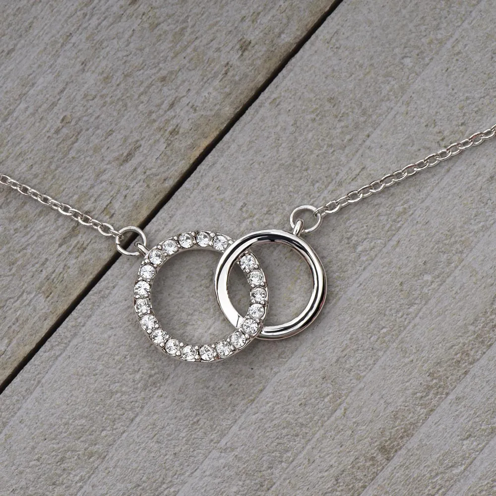 Bonus Mom Circle Necklace- You mean the world to me