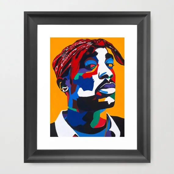 Chang3d Man - 2pac Portrait Art - Limited Edition Giclee Art Print & Wall Decor - Vakseen Art