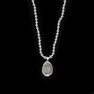 Clear Quartz Pure Crystal Yoni Egg Small Mala - Luxe Collection
