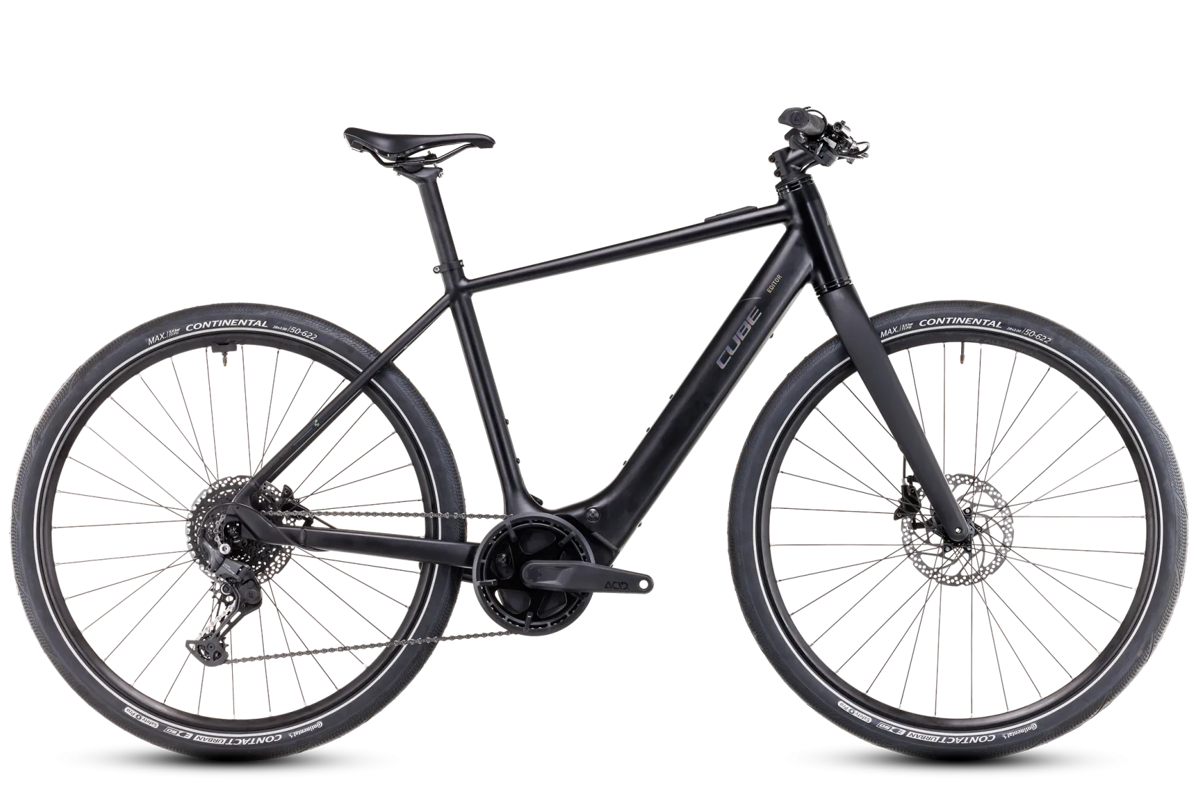 Cube Editor Hybrid Pro 400X Electric Hybrid Bike 2024 - Black
