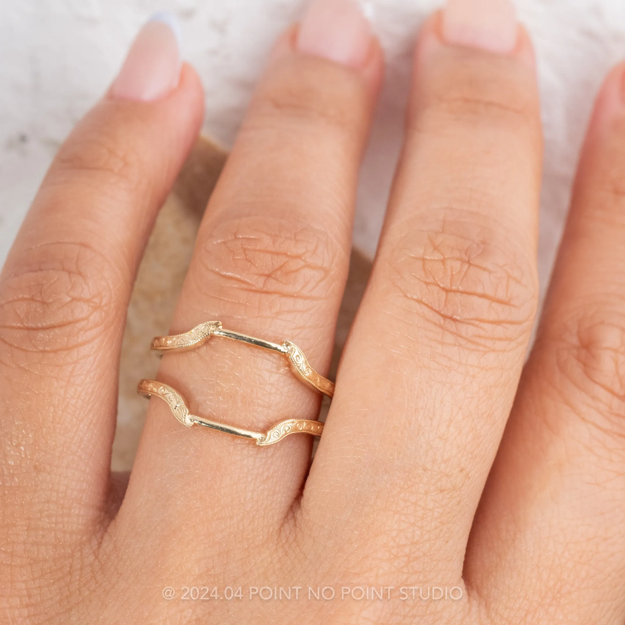 Custom Engraved Vintage Wedding Ring Jacket