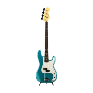 Fender FSR Collection Hybrid II Precision Bass Guitar, RW FB, Teal Green Metallic