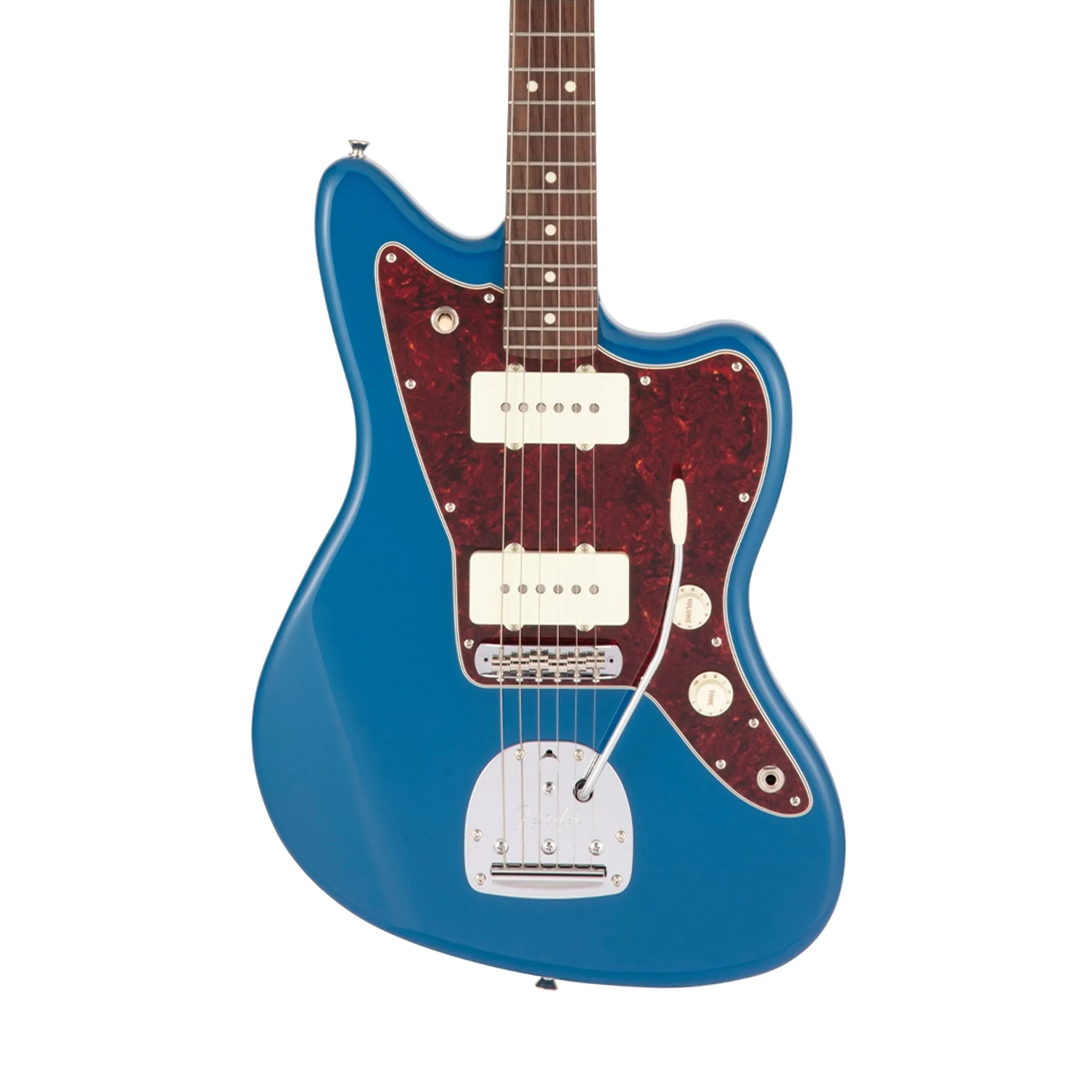 Fender Japan Hybrid II Jazzmaster Electric Guitar, RW FB, Forest Blue