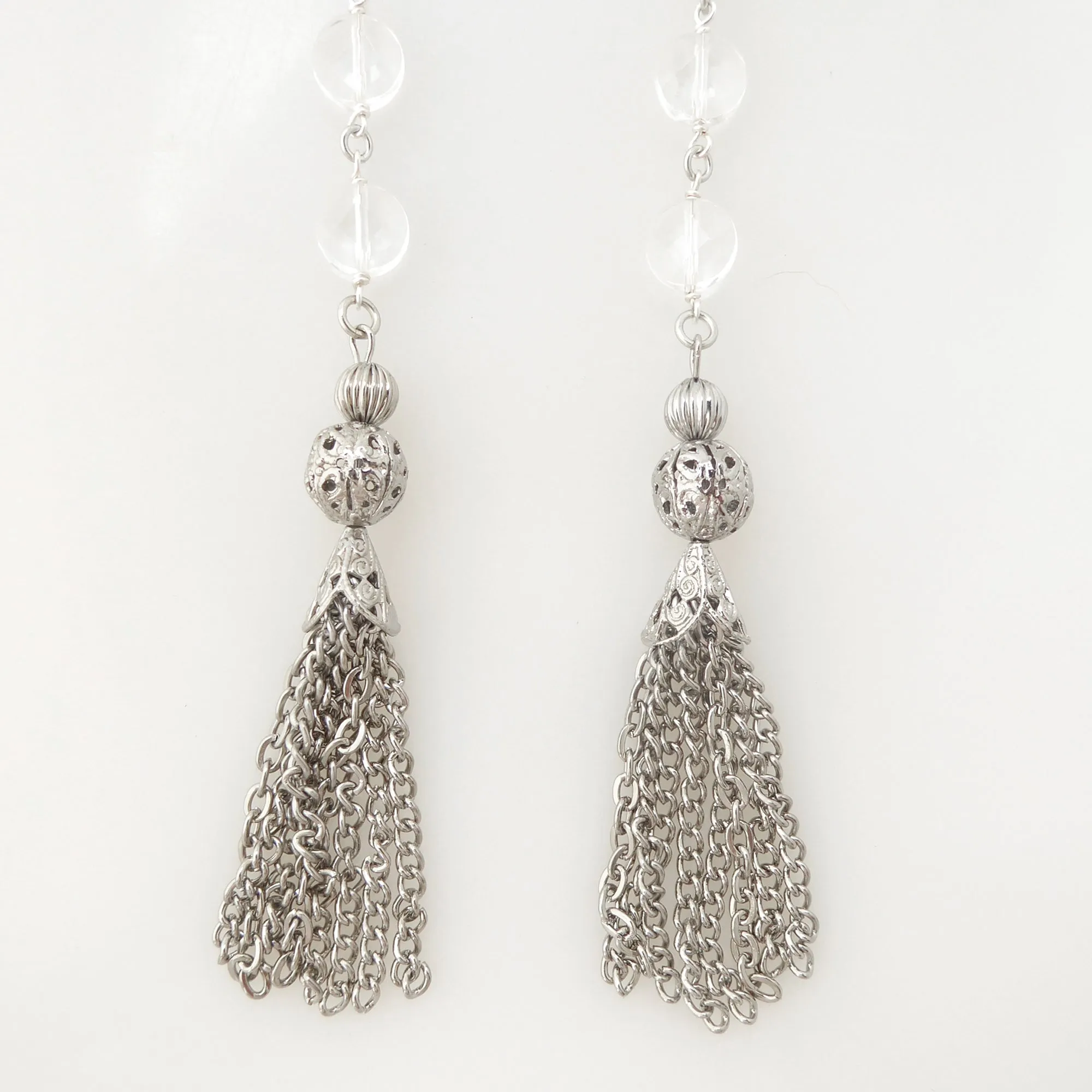Futurist tassel earrings