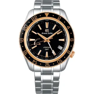 GRAND SEIKO Spring Drive GMT 18K Pink Gold Bezel and Crown SBGE251 men's watch