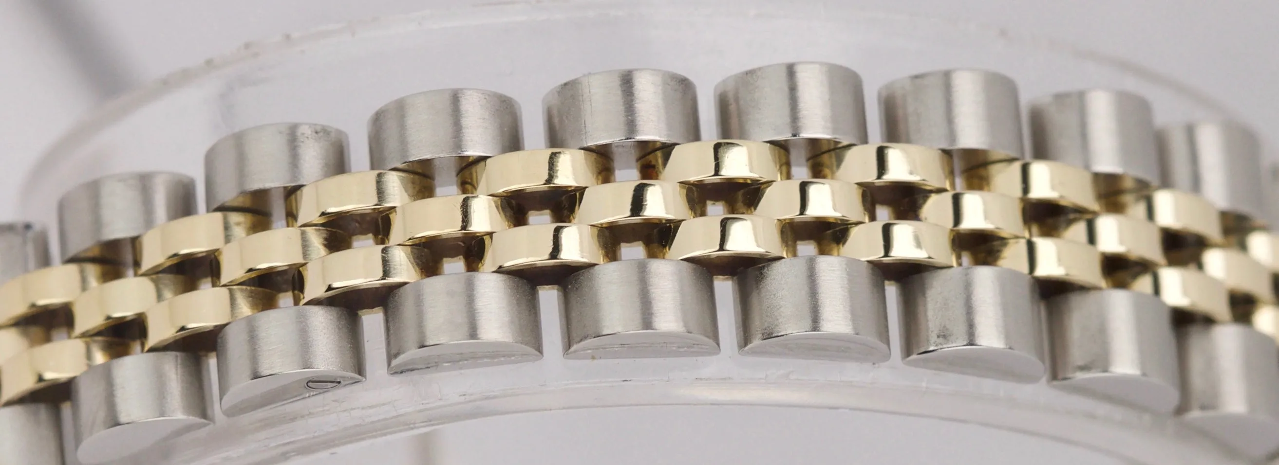Ladies Rolex Date 26mm 6917 Two-Tone Gold Steel White Roman Watch DateJust 69173