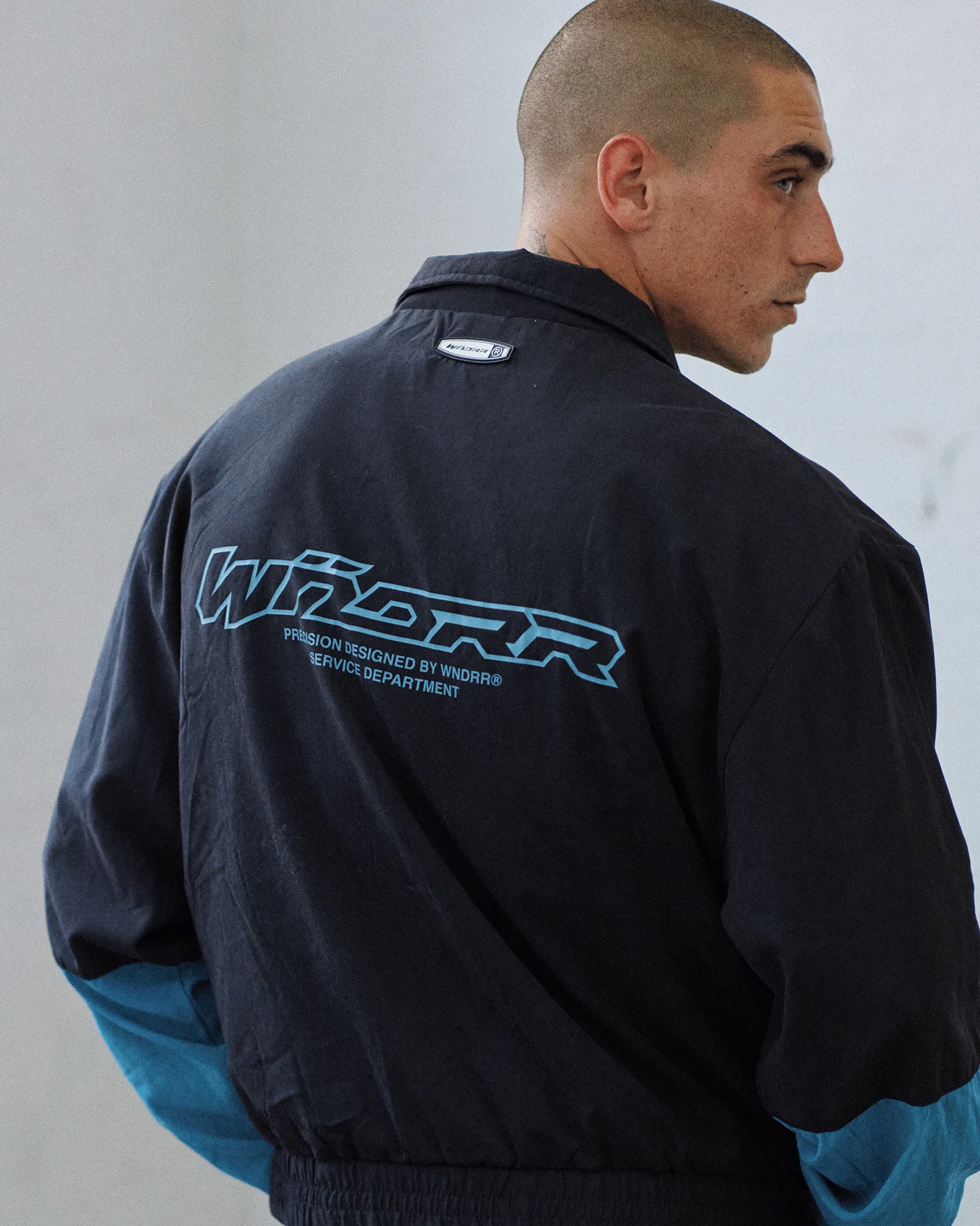 LANEAWAY SPORTS JACKET - BLACK/DUSK BLUE
