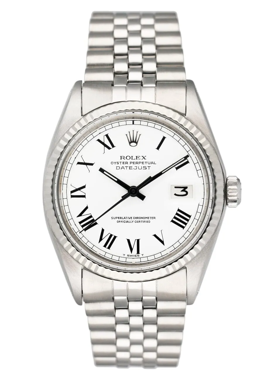 Rolex Datejust 1601 White Dial Mens Watch