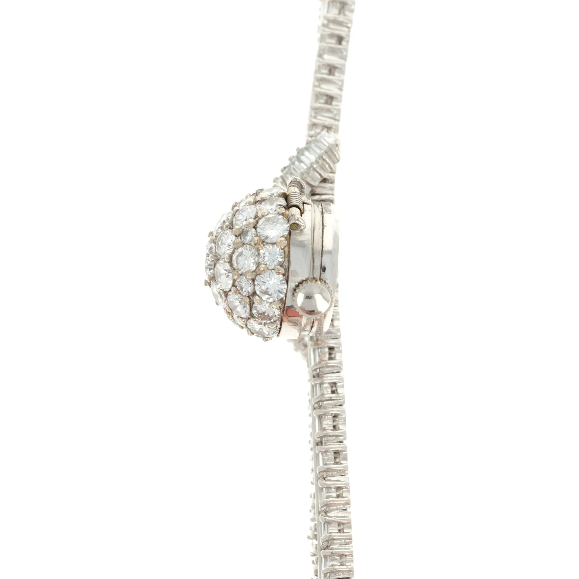 Rolex Platinum and Diamond Cover Watch