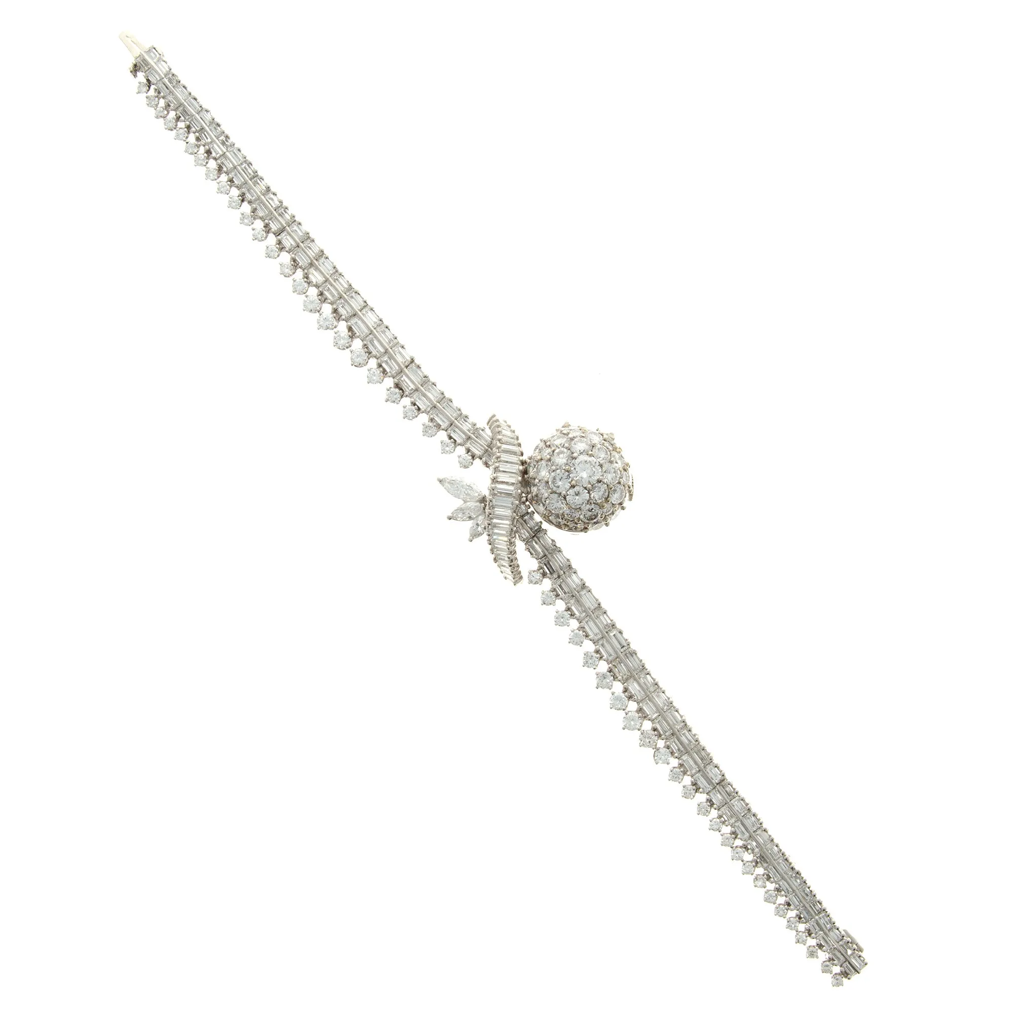 Rolex Platinum and Diamond Cover Watch