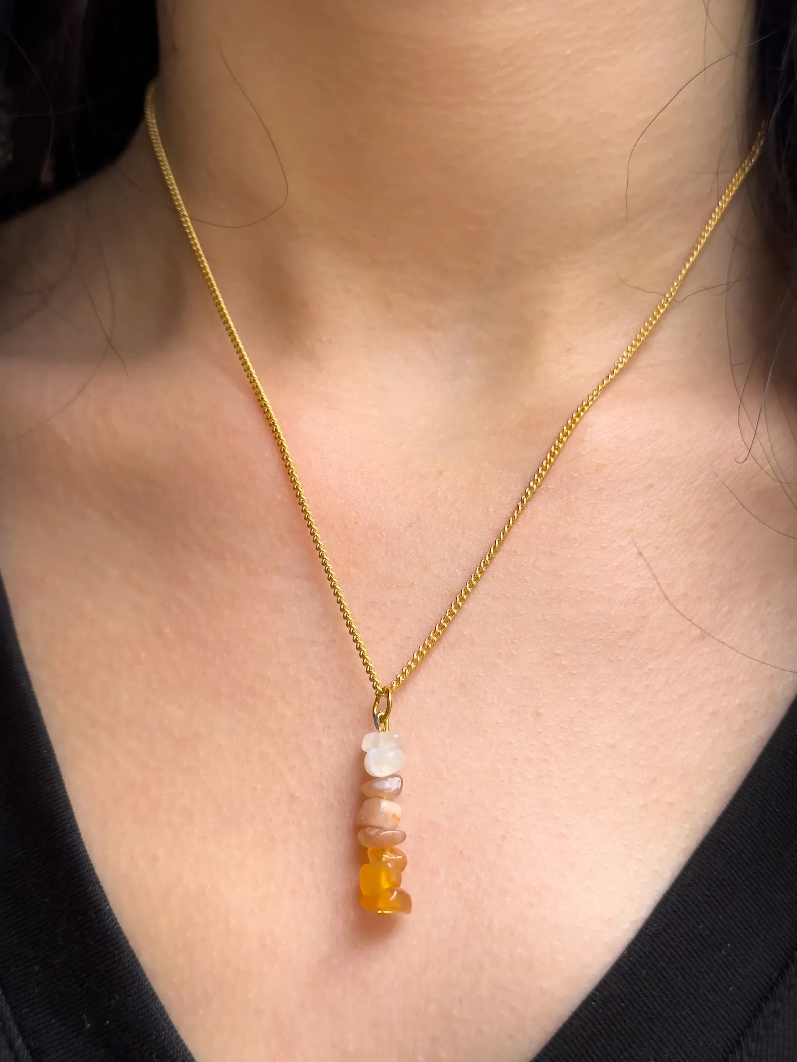 Sacral Chakra Dangling Necklace