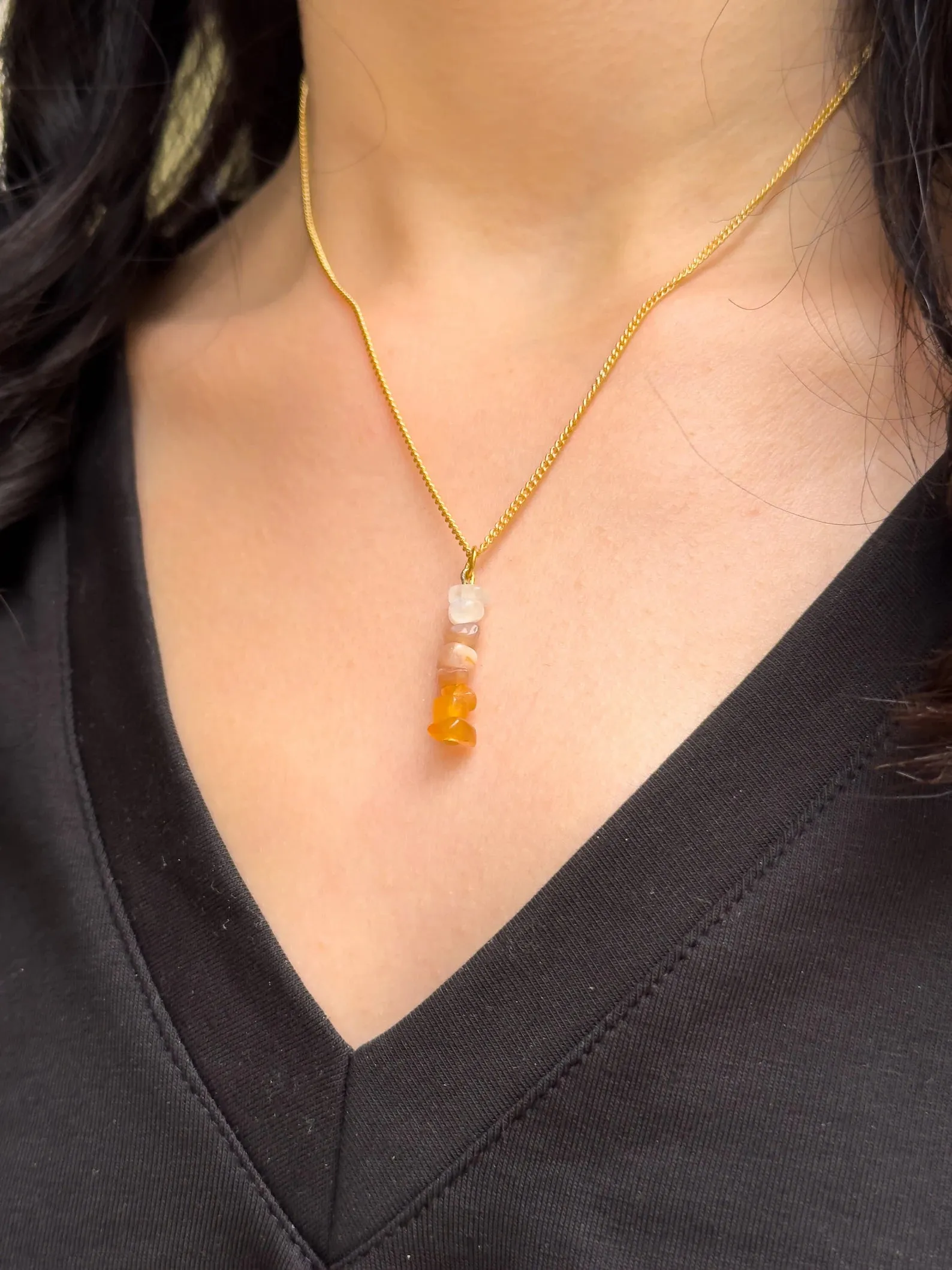 Sacral Chakra Dangling Necklace
