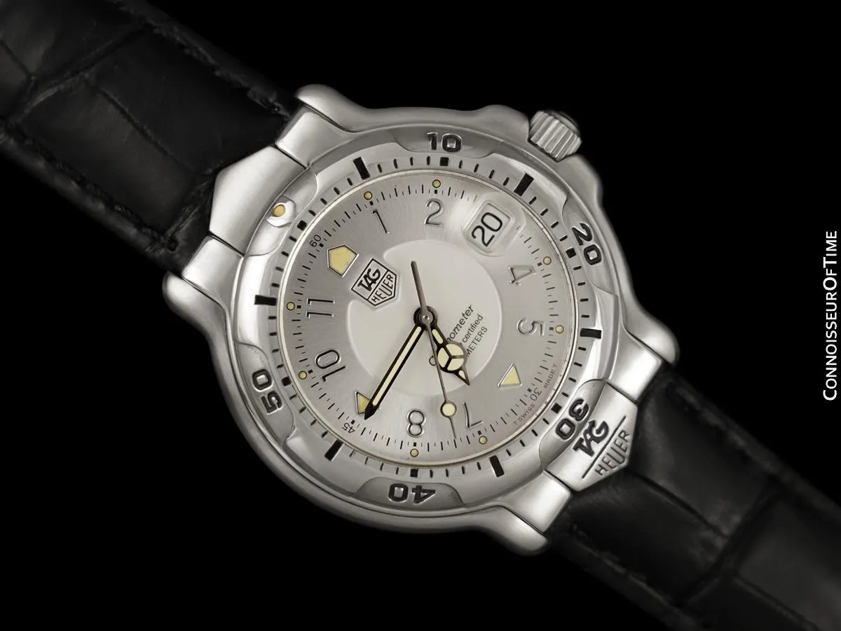 TAG Heuer Professional 6000 Mens Full Size Automatic Chronometer Divers Watch - Stainless Steel - WH5111