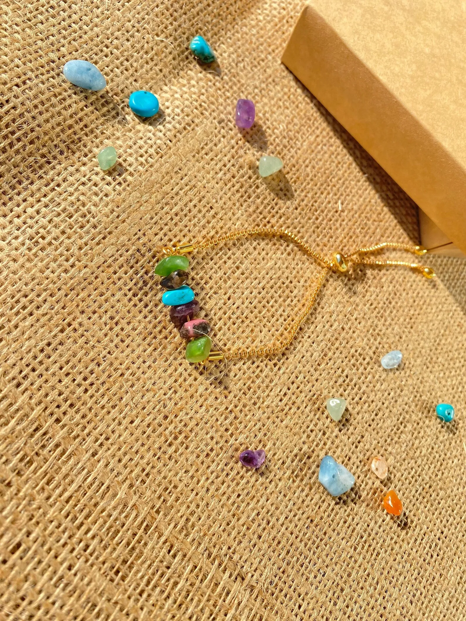Taurus Zodiac Gemstone Bracelet