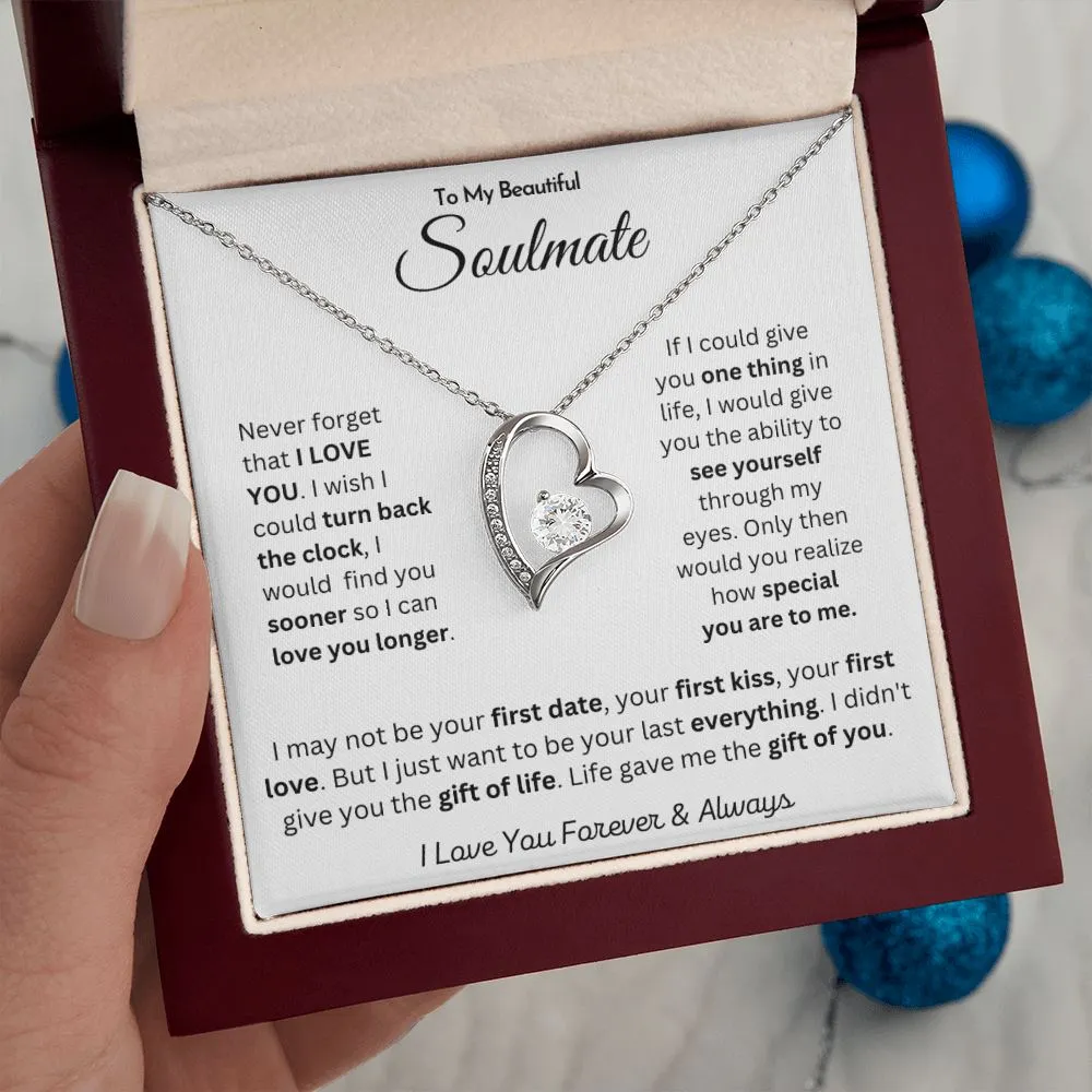 To My Beautiful Soulmate - Forever Love Necklace