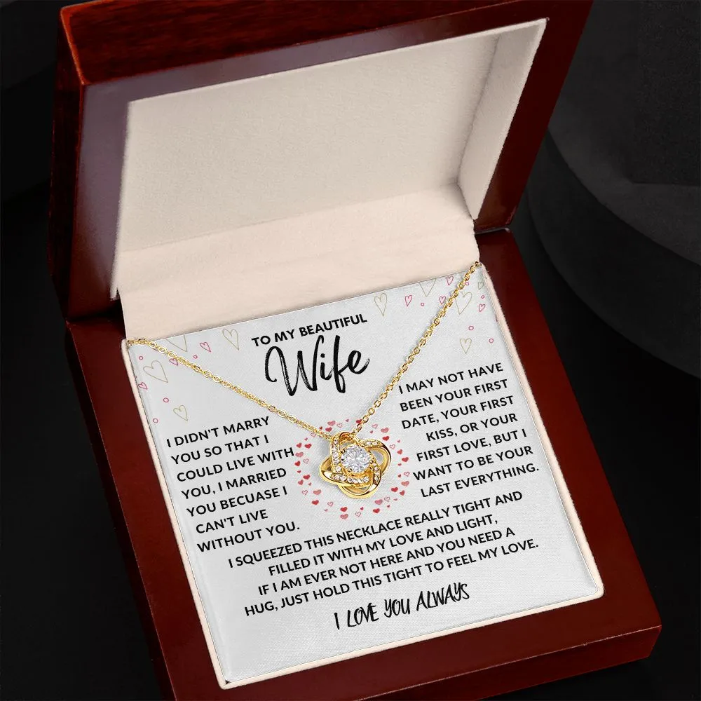 To My Beautiful Wife I Didn't Marry You Red