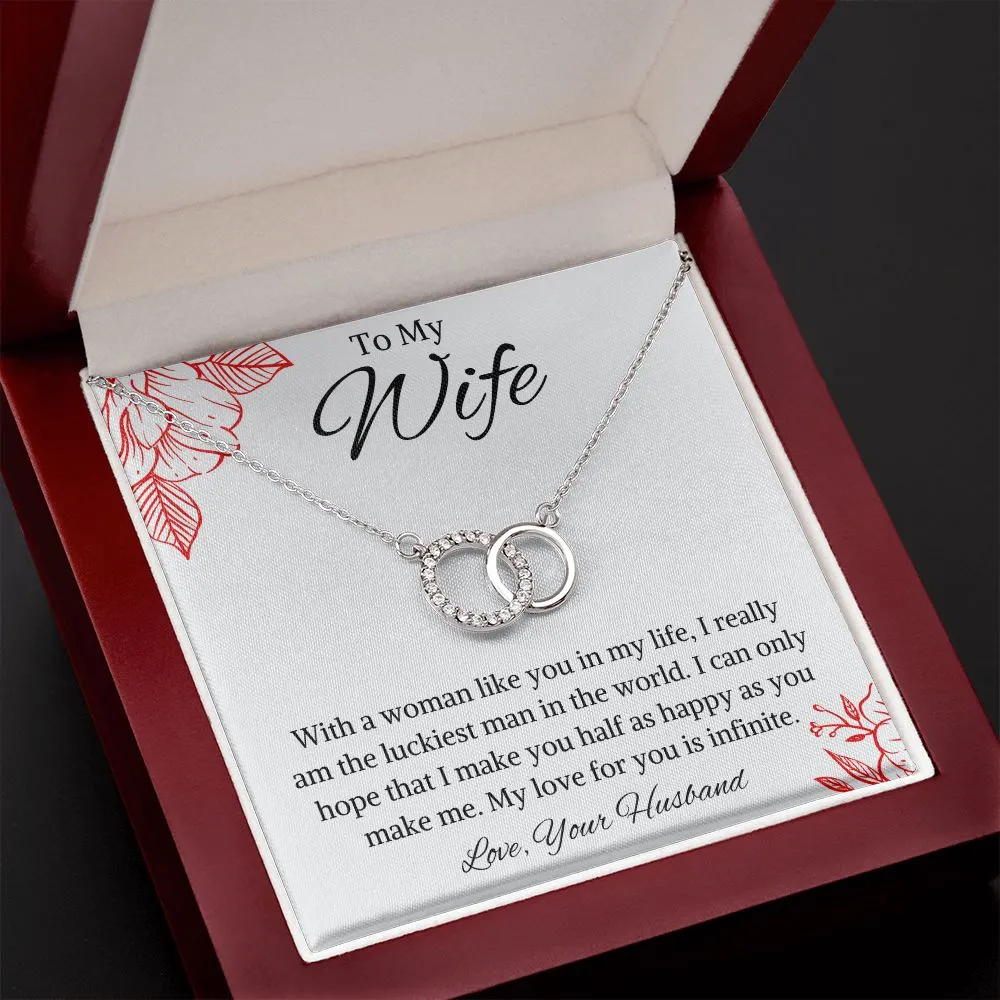 To My Wife Perfect Pair Necklace