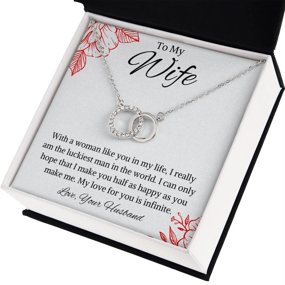 To My Wife Perfect Pair Necklace