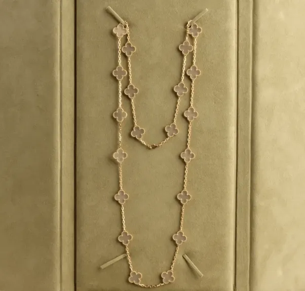 Van Cleef and Arpels Vintage Alhambra 20 Motif Necklace