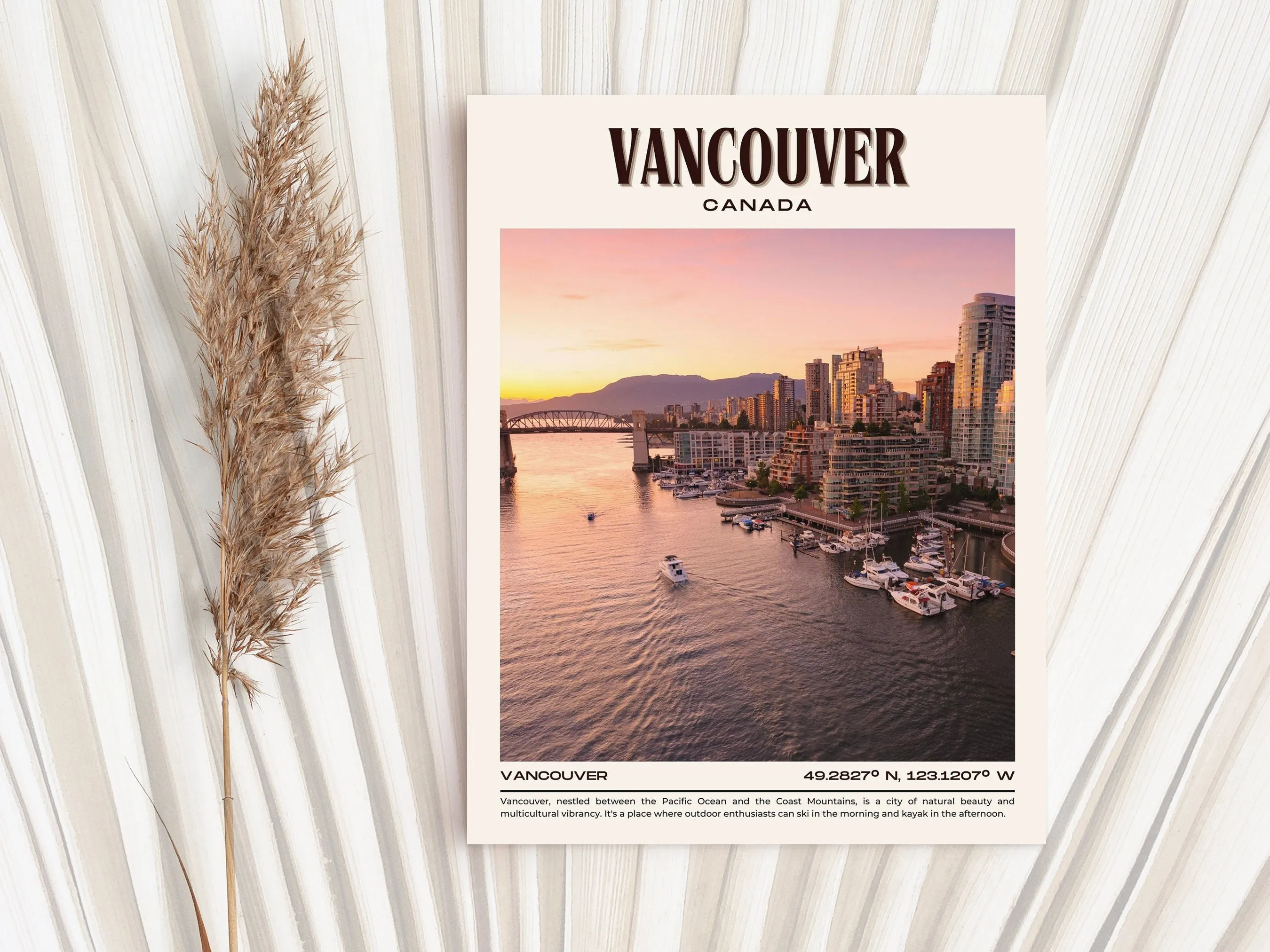 Vancouver Vintage Wall Art, Canada