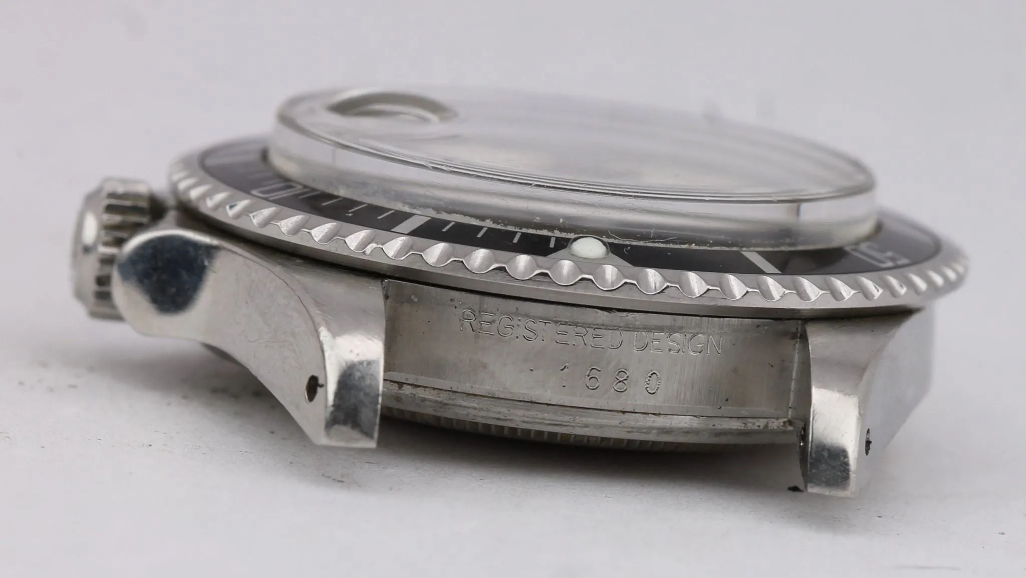 Vintage 1979 Rolex Submariner Date CREAM PATINA 6.1x 1680 Matte Black Dive Watch